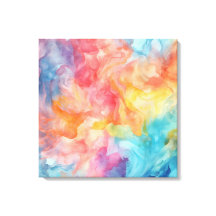 Textura de Allover Watercolor de Cor Brilhante