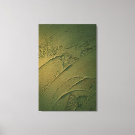 Impressão Em Tela Textura de Gesso Verde Floresta Profunda Minimalis