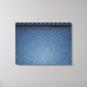 Impressão Em Tela Textura de Jeans de Denim