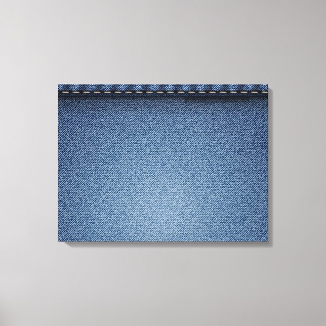 Impressão Em Tela Textura de Jeans Denim (Frente)