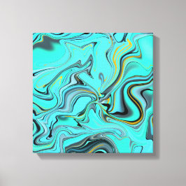 Impressão Em Tela Textura de mármore abstrato azul.