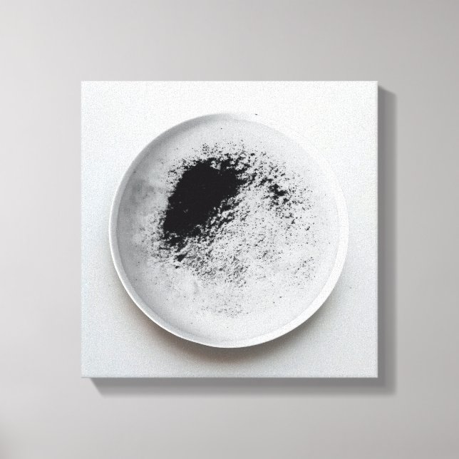 Impressão Em Tela Textura monocromática de café abstrato art 12 (Frente)