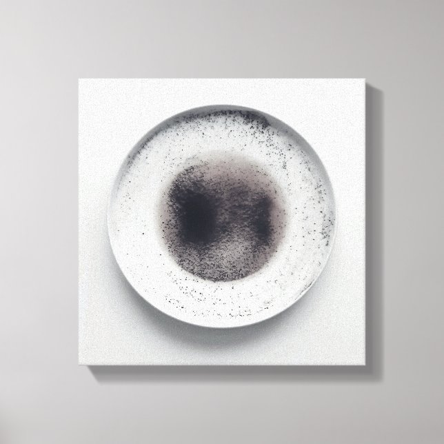 Impressão Em Tela Textura monocromática de café abstrato art 3 (Frente)