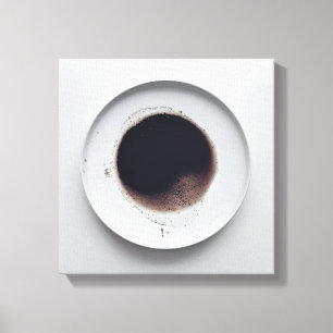 Impressão Em Tela Textura monocromática de café abstrato art 5