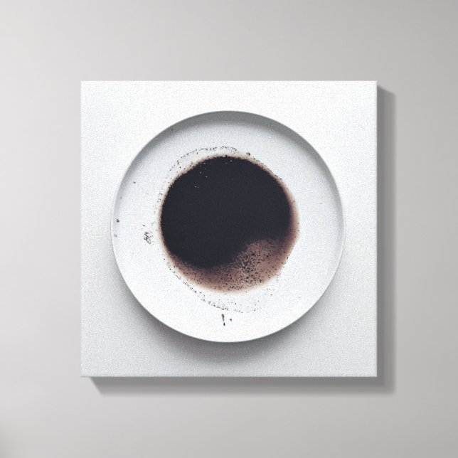 Impressão Em Tela Textura monocromática de café abstrato art 5 (Frente)