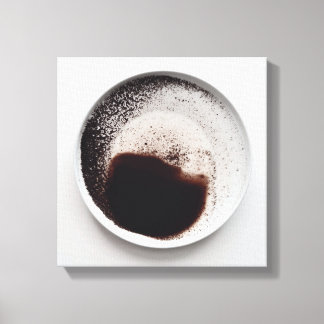 Impressão Em Tela Textura monocromática em café abstrato art 18