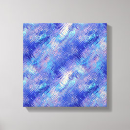 Impressão Em Tela Textura Rabiscada Azul Safira