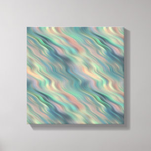 Impressão Em Tela Textura Wavy Iris Azul