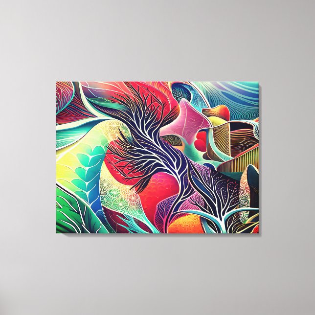 Impressão Em Tela Texturas bonitas (Frente)