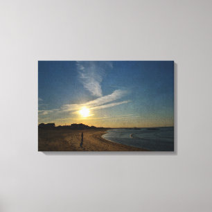 Impressão Em Tela Texturizado Sunset por Shirley Taylor