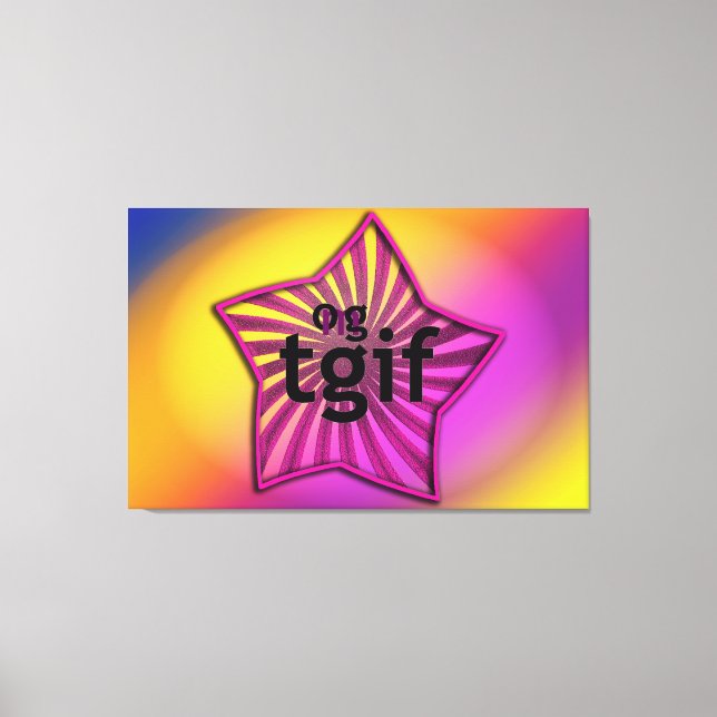 Impressão Em Tela Tgif! (Frente)