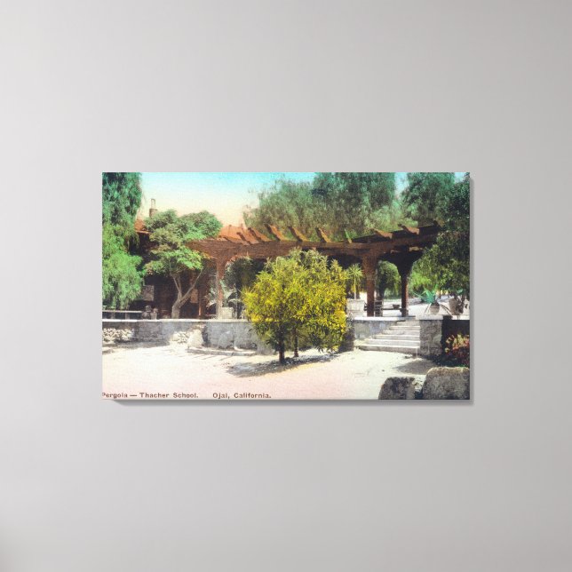 Impressão Em Tela Thacher School Pergola ViewOjai, CA (Frente)