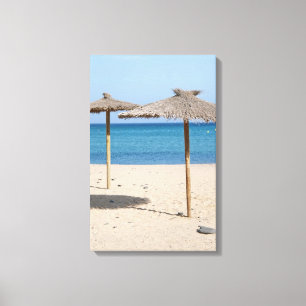 Impressão Em Tela Thatch Beach Umbrellas