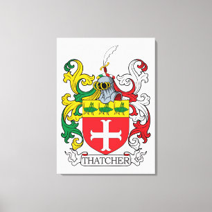 Impressão Em Tela Thatcher Family Crest