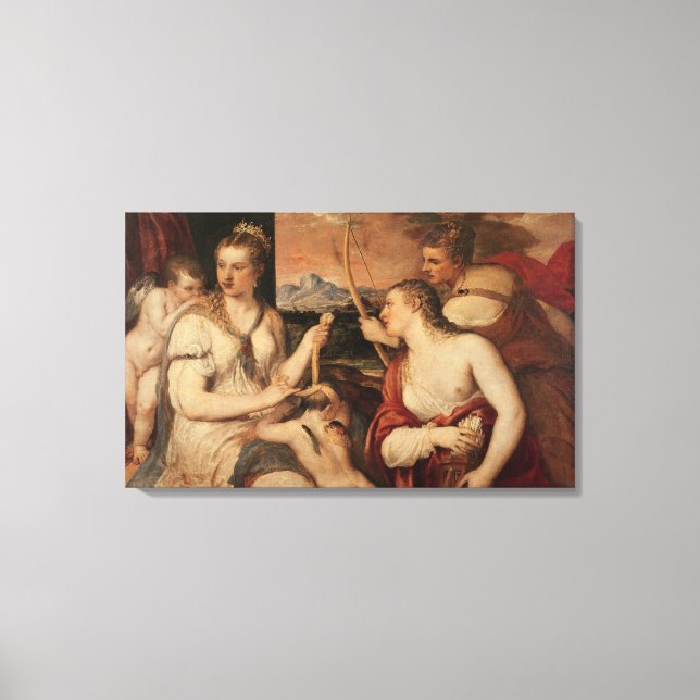 Impressão Em Tela The Education of Cupid, c.1565 (Frente)