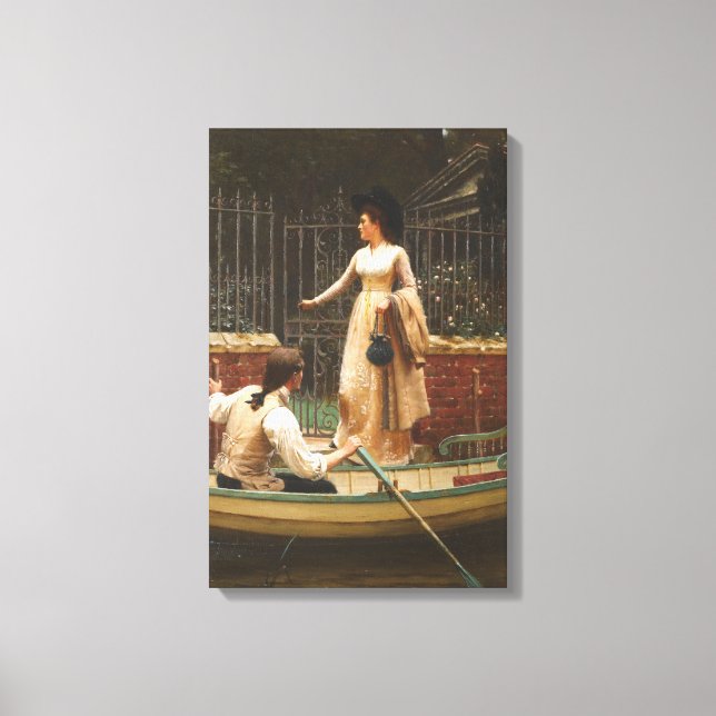 Impressão Em Tela The Elopement (Romantic Date) (por E.B. Leighton) (Frente)