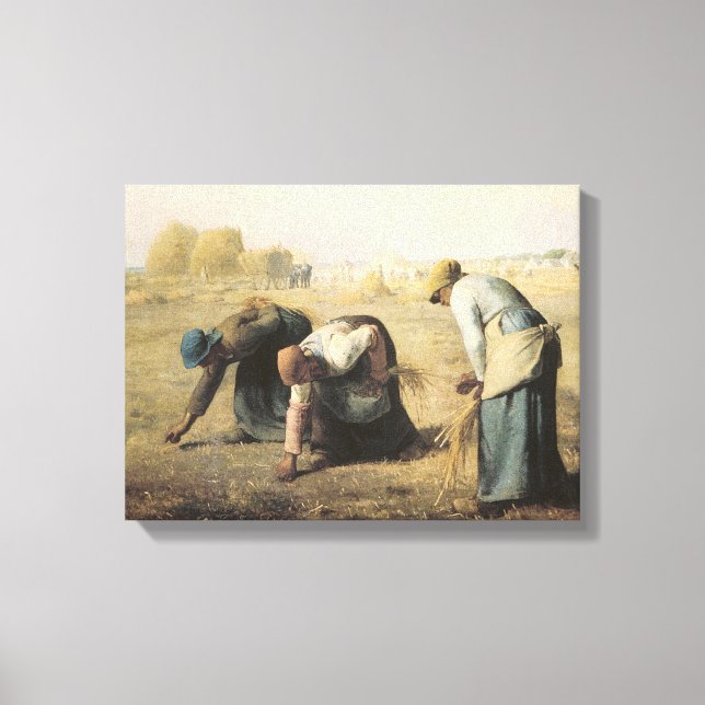 Impressão Em Tela The Gleaners, 1857 (Frente)