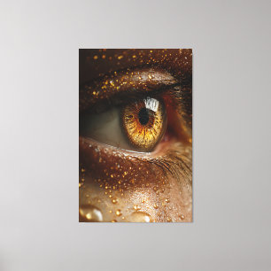Impressão Em Tela The Golden Iris: An Infinite Gaze