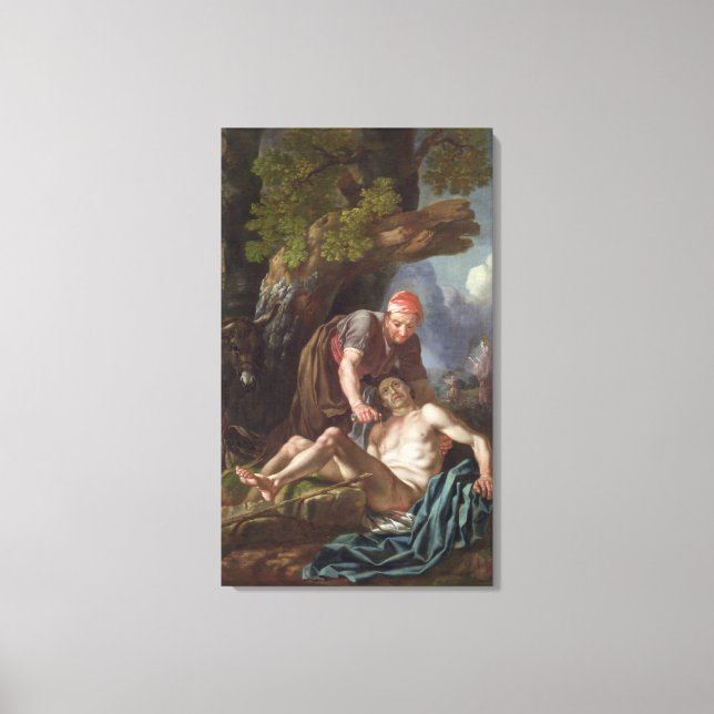 Impressão Em Tela The Good Samaritan, c.1751-52 (óleo na canvas) (Frente)