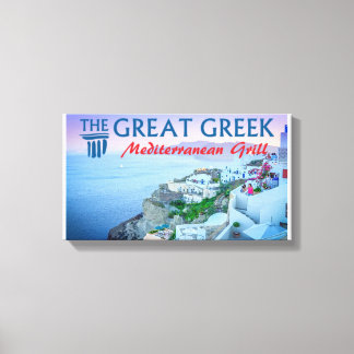 Impressão Em Tela The Great Greek Mediterranean Grill Oia Santorini