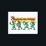 Impressão Em Tela The Gremlins™ Are Coming<br><div class="desc">Get ready for mischief with this bold, retro-inspired design featuring a lineup of playful gremlins marching in with snacks, 3D glasses, and movie-night chaos. With expressive poses, classic creature styling, and vibrant comic-book lettering, this artwork captures the mischievous spirit and cult-favorite energy fans love. The dynamic banner headline and colorful...</div>