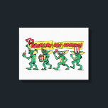 Impressão Em Tela The Gremlins™ Are Coming<br><div class="desc">Get ready for mischief with this bold, retro-inspired design featuring a lineup of playful gremlins marching in with snacks, 3D glasses, and movie-night chaos. With expressive poses, classic creature styling, and vibrant comic-book lettering, this artwork captures the mischievous spirit and cult-favorite energy fans love. The dynamic banner headline and colorful...</div>