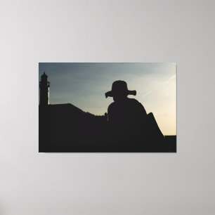 Impressão Em Tela The Guardian of Barra: A Sunset Silhouette