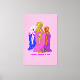 Impressão Em Tela The Holy Trinity of Pop Vierges Marie Multicolores