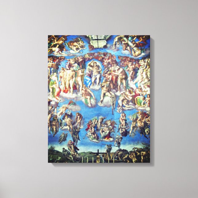 Impressão Em Tela The Last Judgment – Michelangelo Buonarroti (Frente)