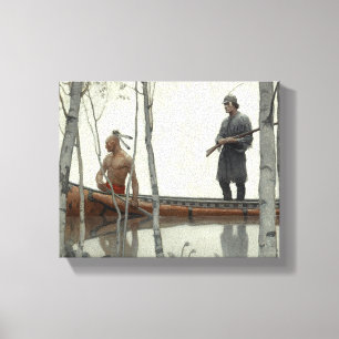 Impressão Em Tela The Last of Mohicans by N. C. Wyeth