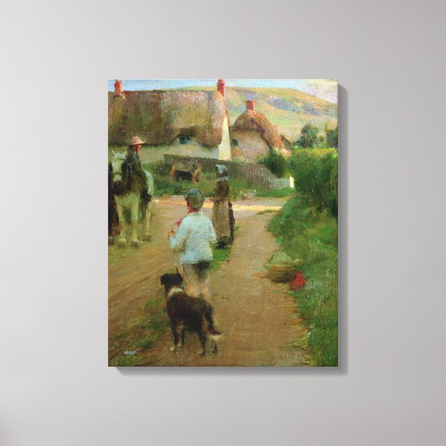 Impressão Em Tela The Loiterers, 1888 (óleo na canvas) (Frente)