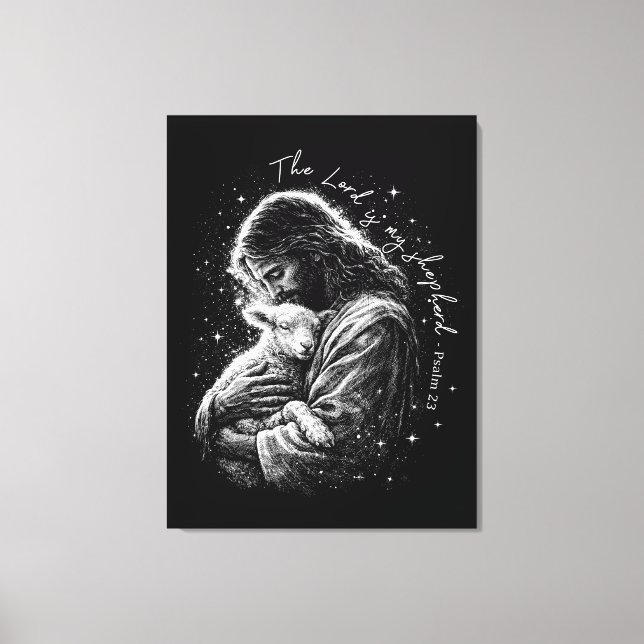 Impressão Em Tela The Lord is my Shepard. Psalm 23. (Frente)