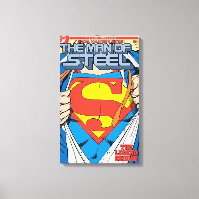 Impressão Em Tela The Man of Steel #1 Collector's Edition (Frente)