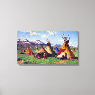 Impressão Em Tela The Medicine Teepee Joseph Henry Sharp 1903