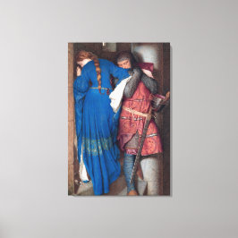 Impressão Em Tela The Meeting on Turret Stairs (por F.W. Burton)