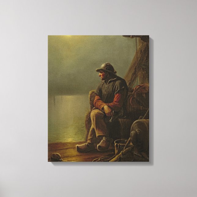 Impressão Em Tela The Pilot Keeps Watch, 1851 (Frente)