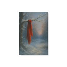 The Red Scarf – Bright Against the Stillness