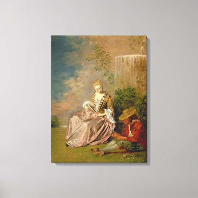 Impressão Em Tela The Shy Lover, 1718 (Frente)