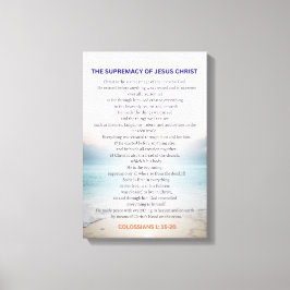 Impressão Em Tela The Supremacy Of Jesus Christ - Colossians 1:15-20