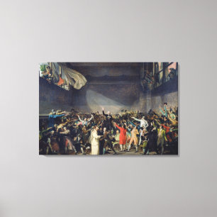 Impressão Em Tela The Tênis Court Oath, 20 de junho de 1789, 1791