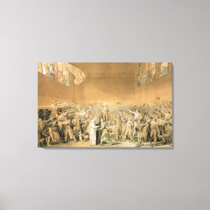 Impressão Em Tela The Tênis Court Oath, 20 de junho de 1789, 1791 2