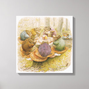 Impressão Em Tela The Toads Tea Party (por Beatrix Potter)