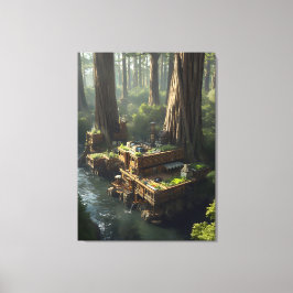 Impressão Em Tela The Unreal Estate PR-T26 Redwood water Commune