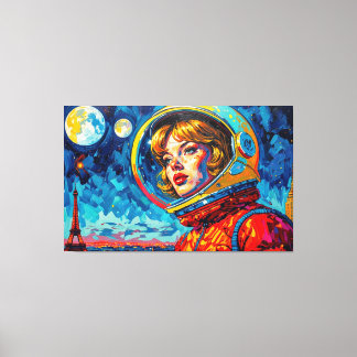 IMPRESSÃO EM TELA THE WORLD WE DISCOVERED PARIS