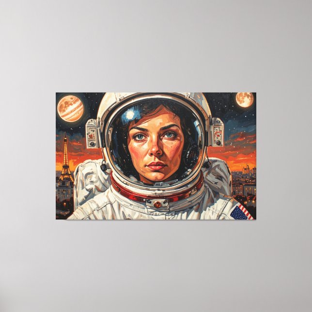 IMPRESSÃO EM TELA THE WORLD WE DISCOVERED PARIS 18 (Frente)