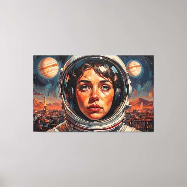 IMPRESSÃO EM TELA THE WORLD WE DISCOVERED PARIS 20 (Frente)