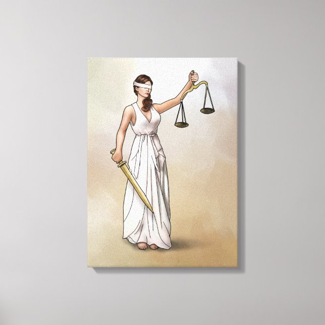 Impressão Em Tela Themis - Lady Justice (Frente)