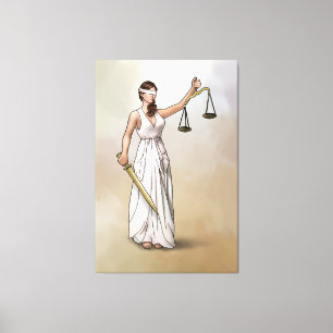 Impressão Em Tela Themis - Senhora Justiça