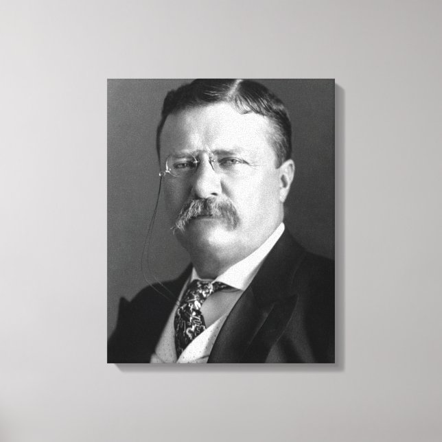 Impressão Em Tela Theodore Roosevelt Teddy Presidente Republicano (Frente)