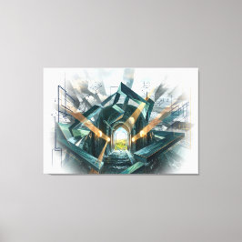 Impressão Em Tela "There is a Great Storm Here..."